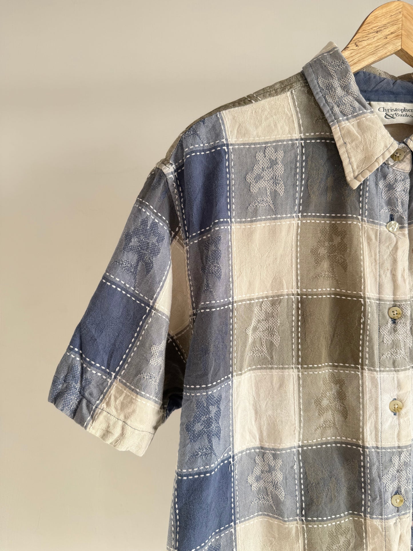 Vintage Neutral Checkered Shirt
