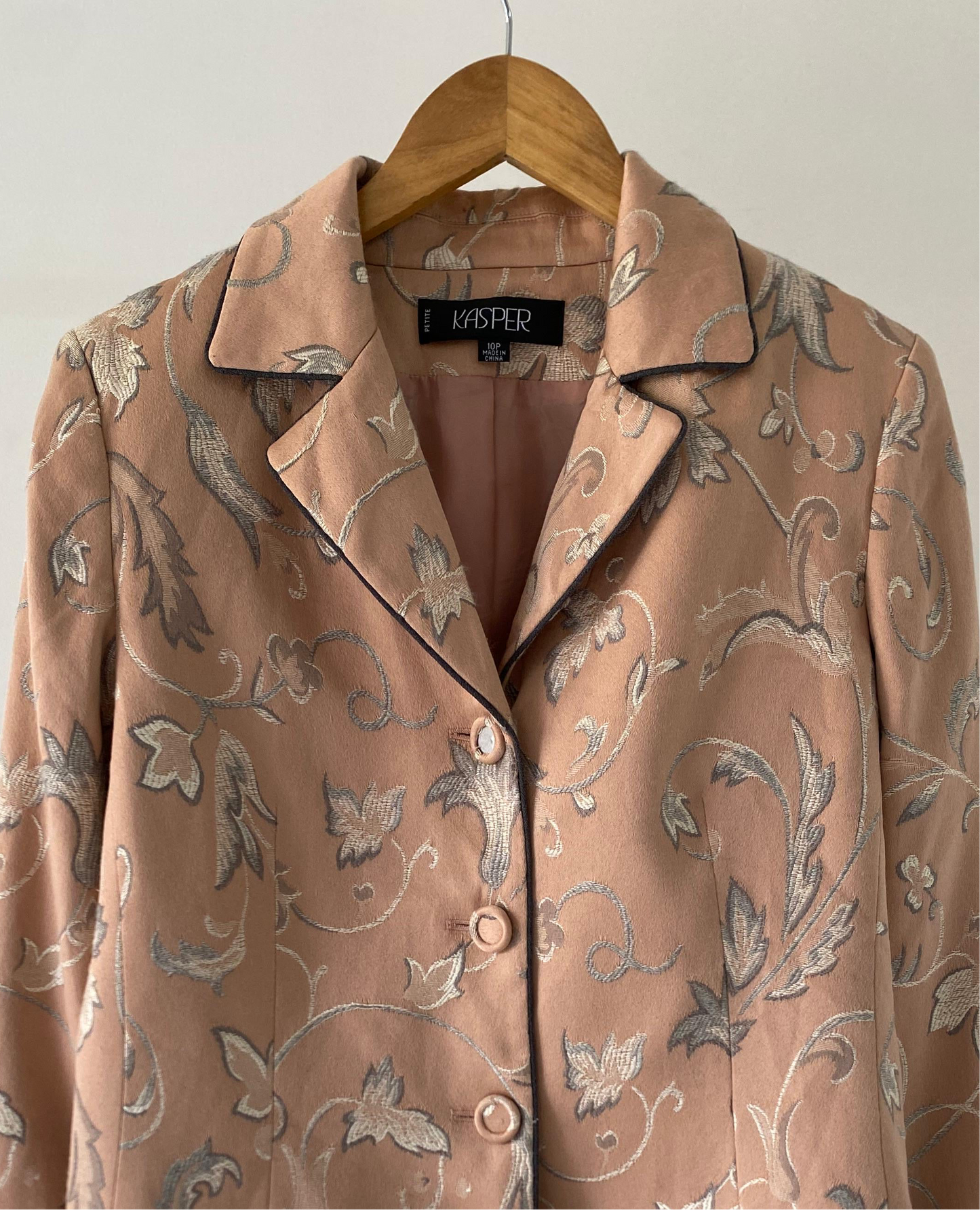 Embossed Peach Blazer