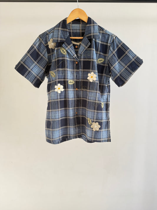 Checkered Flowers Shirt