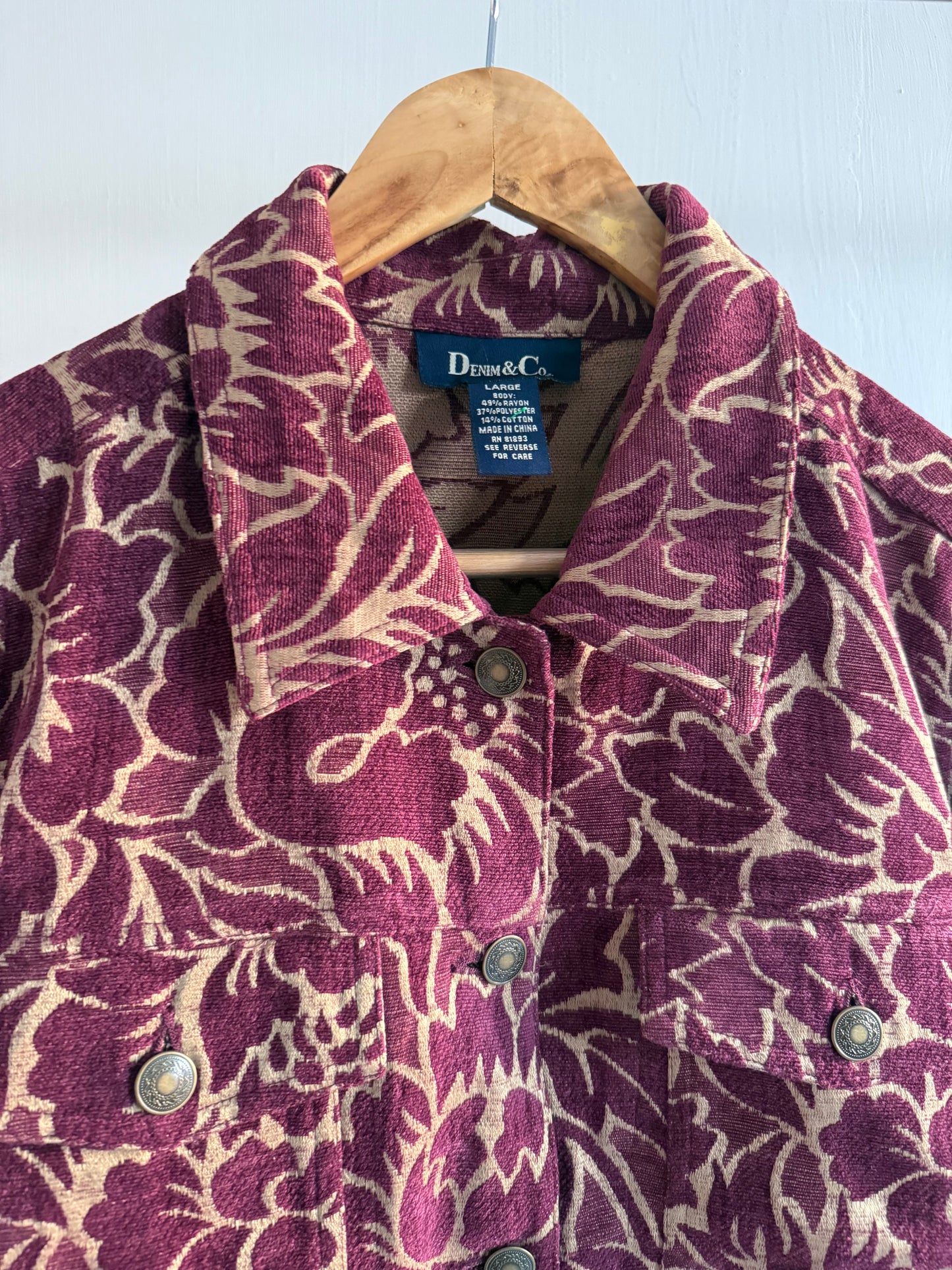 Plum Tapestry Jacket
