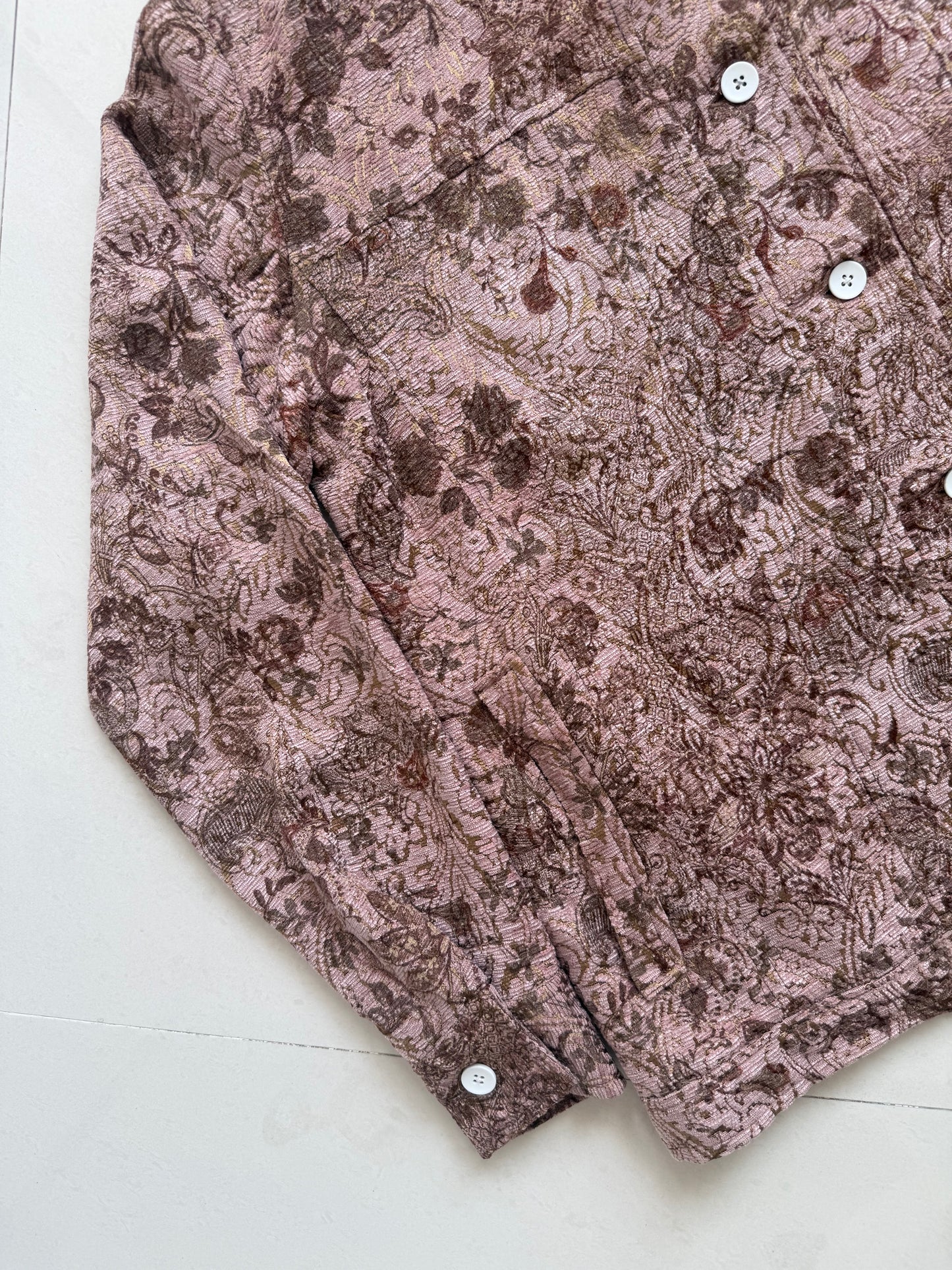 Textured Jacquard Floral Jacket