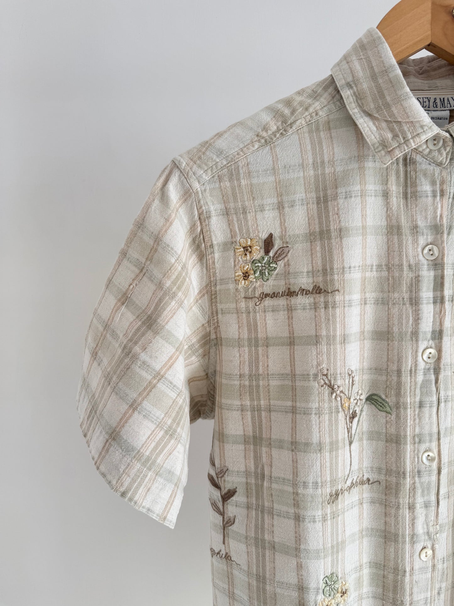 Checkered Floral Shirt