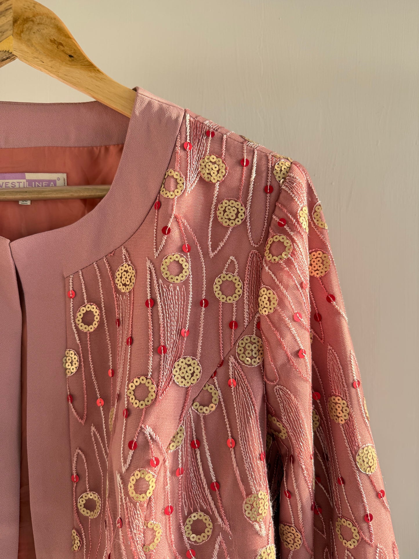 Mauve Embroidered Jacket