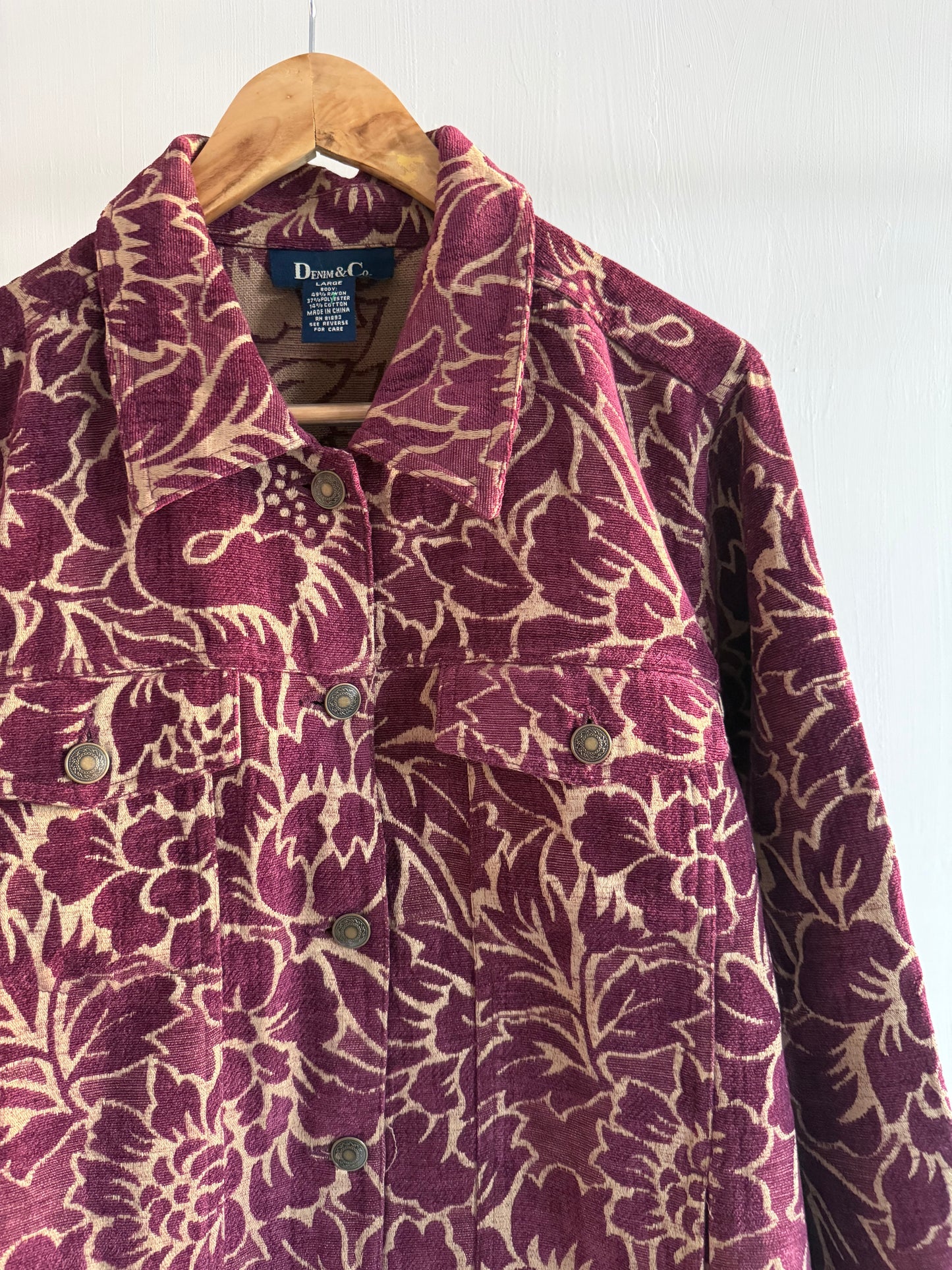 Plum Tapestry Jacket