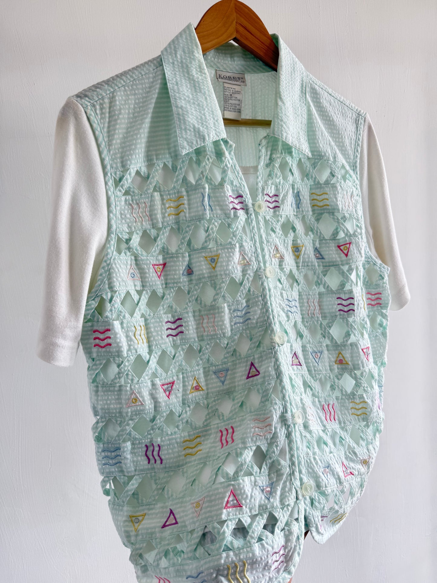 Sea Green Vest With Top