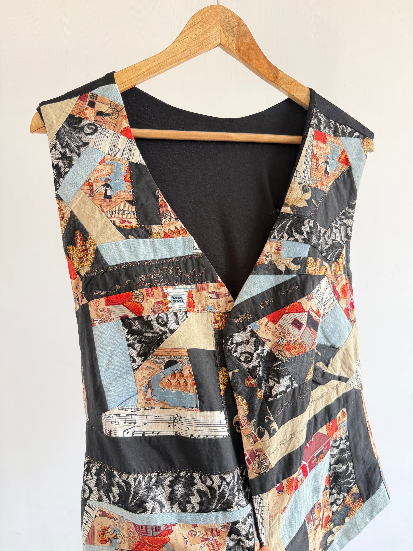 Midnight Mosaic Patchwork Vest