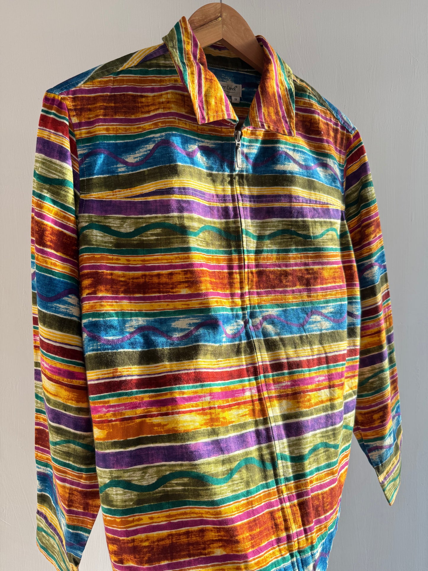 Multicoloured Zipper Jacket