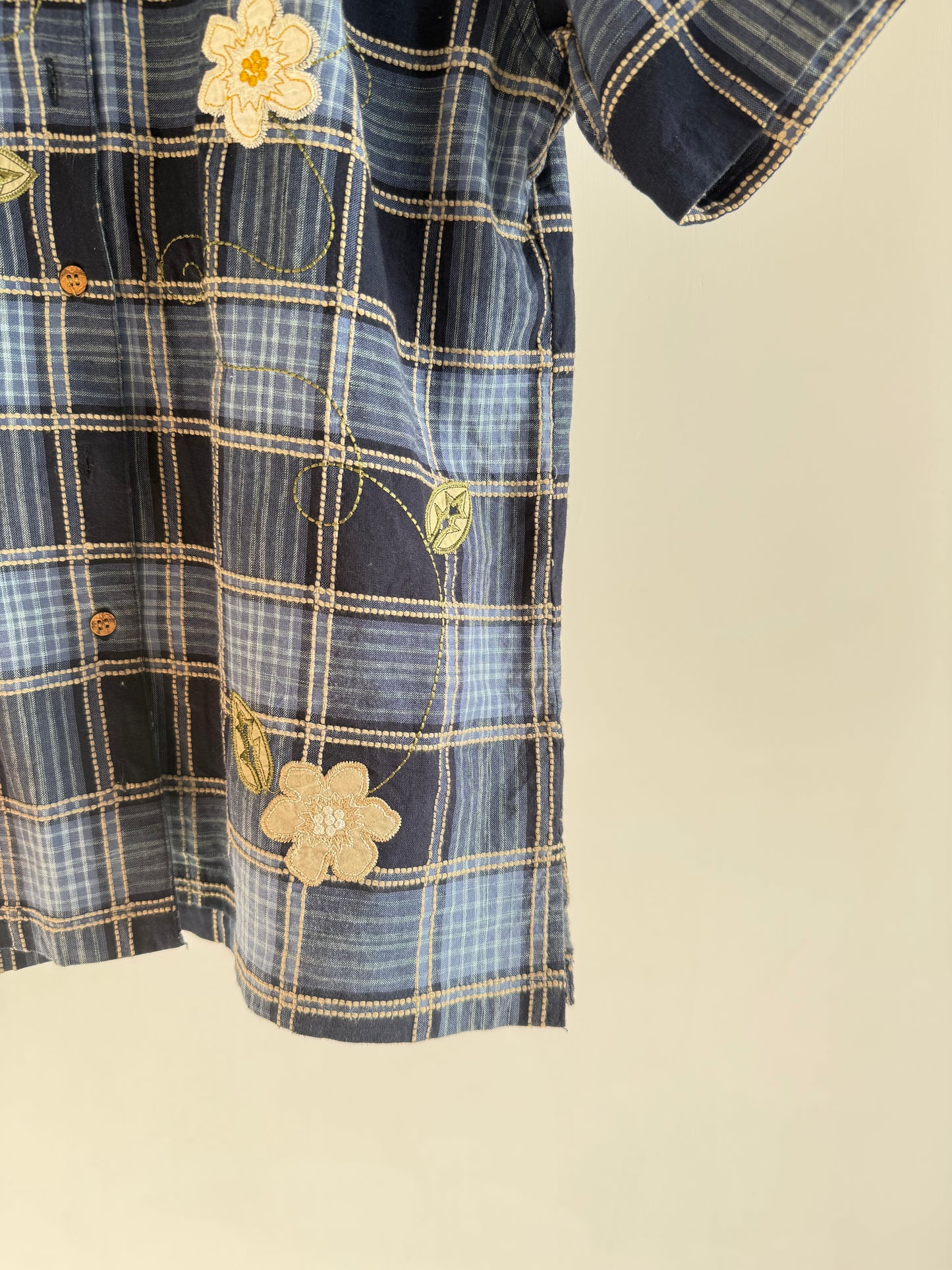 Checkered Flowers Shirt