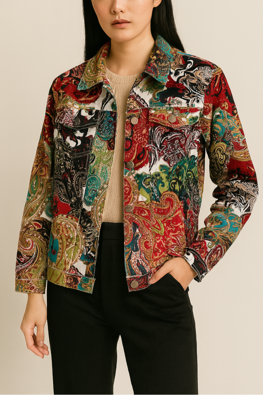 Multicolor Paisley Patchwork Jacket